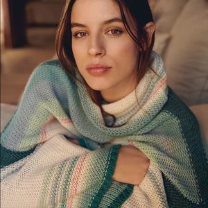 Anthropologie Courtney Ombre Cowl Neck Sweater NWOT